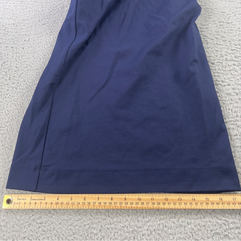 Lauren Ralph Lauren Pants Womens XL Blue Belted Pleated Ponte Cropped Wide Leg - Picture 7 of 12